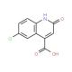 6-Chloro-2-hydroxy-quinoline-4-carboxylic acid (CAS 118292-35-6) - chemical structure image