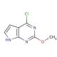 6-Chloro-2-methoxy-7-deazapurine (CAS 90057-08-2) - chemical structure image