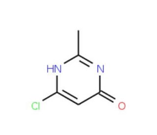 6-Chloro-2-methyl-4-pyrimidinol (CAS 17551-52-9) - chemical structure image