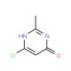 6-Chloro-2-methyl-4-pyrimidinol (CAS 17551-52-9) - chemical structure image