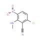 6-Chloro-2-(methylamino)-3-nitrobenzenecarbonitrile (CAS 333458-39-2) - chemical structure image