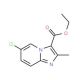 6-Chloro-2-methylimidazo[1,2-a]pyridine-3-carboxylic acid ethyl ester (CAS 330858-13-4) - chemical structure image