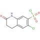 6-chloro-2-oxo-1,2,3,4-tetrahydroquinoline-7-sulfonyl chloride - chemical structure image