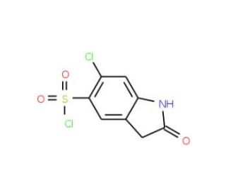 6-chloro-2-oxoindoline-5-sulfonyl chloride - chemical structure image