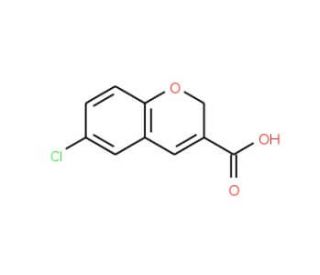 6-chloro-2H-chromene-3-carboxylic acid (CAS 83823-06-7) - chemical structure image