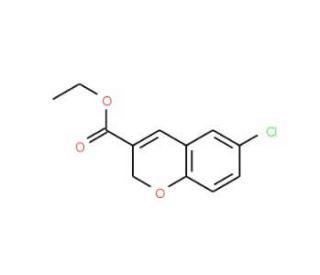 6-Chloro-2H-chromene-3-carboxylic acid ethyl ester (CAS 66670-54-0) - chemical structure image