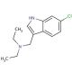6-Chloro-3-diethylaminomethyl-indole (CAS 63353-00-4) - chemical structure image