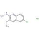 6-Chloro-3-ethyl-2-hydrazinoquinoline hydrochloride (CAS 1170632-07-1) - chemical structure image