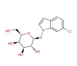 6-Chloro-3-indolyl-&beta;-D-galactopyranoside (CAS 138182-21-5) - chemical structure image