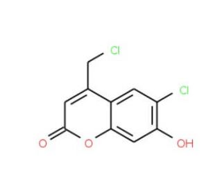 6-chloro-4-(chloromethyl)-7-hydroxy-2H-chromen-2-one (CAS 223420-30-2) - chemical structure image