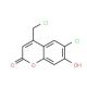 6-chloro-4-(chloromethyl)-7-hydroxy-2H-chromen-2-one (CAS 223420-30-2) - chemical structure image