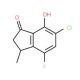 6-chloro-4-fluoro-7-hydroxy-3-methylindan-1-one - chemical structure image