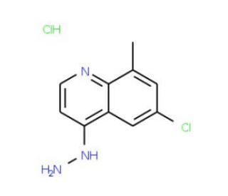 6-Chloro-4-hydrazino-8-methylquinoline hydrochloride (CAS 1172722-59-6) - chemical structure image