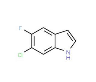 6-Chloro-5-fluoroindole (CAS 122509-72-2) - chemical structure image