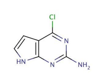6-Chloro-7-deazaguanine (CAS 84955-31-7) - chemical structure image