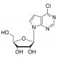 6-Chloro-7-deazapurine-β-D-riboside (CAS 16754-80-6) - chemical structure image