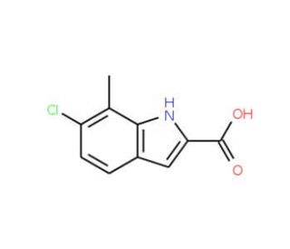 6-Chloro-7-methyl-1H-indole-2-carboxylic acid - chemical structure image