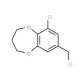 6-chloro-8-(chloromethyl)-3,4-dihydro-2H-1,5-benzodioxepine (CAS 853723-85-0) - chemical structure image