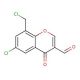 6-Chloro-8-chloromethyl-4-oxo-4H-chromene-3-carbaldehyde - chemical structure image
