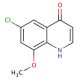 6-Chloro-8-methoxyquinolin-4-ol (CAS 1189107-30-9) - chemical structure image