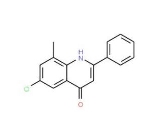 6-Chloro-8-methyl-2-phenyl-4-quinolinol (CAS 1070879-83-2) - chemical structure image
