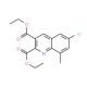 6-Chloro-8-methylquinoline-2,3-dicarboxylic acid diethyl ester (CAS 948289-50-7) - chemical structure image