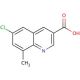 6-Chloro-8-methylquinoline-3-carboxylic acid (CAS 948289-56-3) - chemical structure image