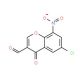 6-Chloro-8-nitro-4-oxo-4H-chromene-3-carbaldehyde - chemical structure image