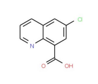 6-Chloro-8-quinolinecarboxylic Acid (CAS 6456-78-6) - chemical structure image