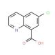 6-Chloro-8-quinolinecarboxylic Acid (CAS 6456-78-6) - chemical structure image