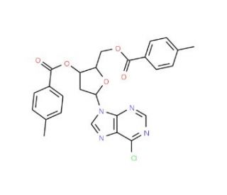6-Chloro-9-(2&prime;-deoxy-3&prime;,5&prime;-di-O-toluoyl-b-ribofuranosyl)purine (CAS 91713-46-1) - chemical structure image