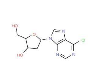 6-Chloro-9-(2&prime;-deoxy-b-D-ribofuranosyl)purine (CAS 4594-45-0) - chemical structure image