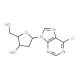 6-Chloro-9-(2′-deoxy-b-D-ribofuranosyl)purine (CAS 4594-45-0) - chemical structure image