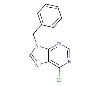 6-Chloro-9-benzylpurine (CAS 1928-76-3) - chemical structure image
