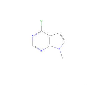 6-Chloro-9-methyl-7-deazapurine (CAS 7781-10-4) - chemical structure image