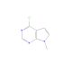 6-Chloro-9-methyl-7-deazapurine (CAS 7781-10-4) - chemical structure image
