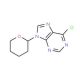 6-Chloro-9-(tetrahydropyranyl)purine (CAS 7306-68-5) - chemical structure image