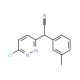 6-Chloro-α-(3-methylphenyl)-3-pyridazineacetonitrile (CAS 339008-33-2) - chemical structure image