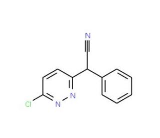 6-Chloro-&alpha;-phenyl-3-pyridazineacetonitrile (CAS 73535-73-6) - chemical structure image