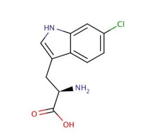 6-Chloro D-Tryptophan (CAS 56632-86-1) - chemical structure image