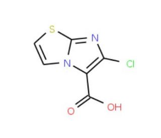 6-Chloro-imidazo[2,1-b]thiazole-5-carboxylic acid (CAS 24918-20-5) - chemical structure image