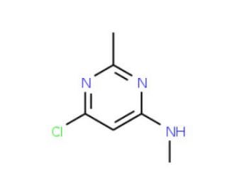 6-Chloro-N,2-dimethyl-4-pyrimidinamine (CAS 5621-01-2) - chemical structure image