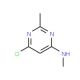 6-Chloro-N,2-dimethyl-4-pyrimidinamine (CAS 5621-01-2) - chemical structure image