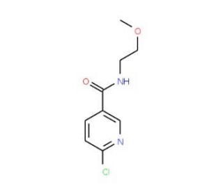 6-chloro-N-(2-methoxyethyl)pyridine-3-carboxamide - chemical structure image