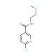 6-chloro-N-(2-methoxyethyl)pyridine-3-carboxamide - chemical structure image