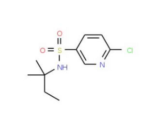 6-chloro-N-(2-methylbutan-2-yl)pyridine-3-sulfonamide - chemical structure image