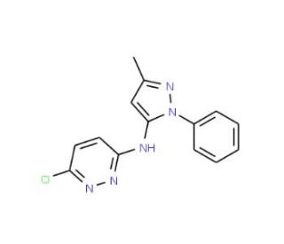6-chloro-N-(3-methyl-1-phenyl-1H-pyrazol-5-yl)pyridazin-3-amine - chemical structure image