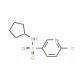 6-chloro-N-cyclopentylpyridine-3-sulfonamide - chemical structure image