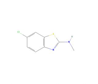 6-Chloro-N-methyl-2-benzothiazolamine (CAS 34551-19-4) - chemical structure image