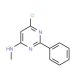 6-Chloro-N-methyl-2-phenyl-4-pyrimidinamine - chemical structure image